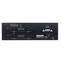 Système de karaoké professionnel Riworal 3102, amplificateur de puissance standard audio avec égaliseur audio pour équipement audio, noir