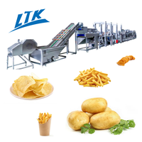 Hot Verkoop Ltk Volautomatische Frites Friteuse Productielijn Voor Aardappelen Met Aangepaste Capaciteit Voor Plantaardige Verwerking