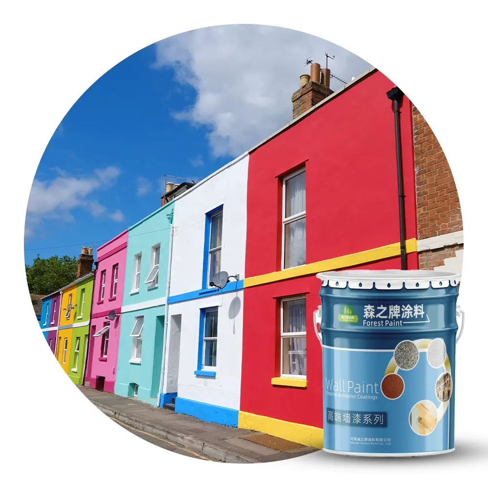 House Outdoor Decorative Exterior Elastic Latex Paint Spray External House Wallpapers/wall Coating