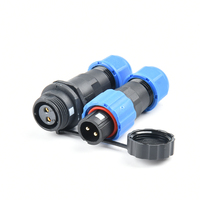 WEIPU SD13 prise aviation mâle/femelle connecteur d'alimentation étanche pour 2/3/4/5/6/7/9 Core prise industrielle IP68 25A FPC