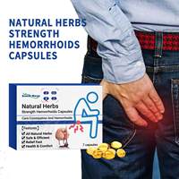 Capsules à base de plantes et de vitamine E pour le soin des hémorroïdes et des douleurs anales, soulagement de l'inconfort anal et soutien du sommeil