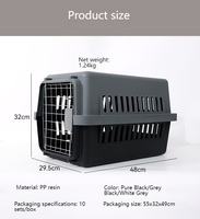 Sac à dos de transport pour animaux de compagnie, moderne et classique, avec fermeture à bouton pour chats et chiens - Sac de voyage durable approuvé par les compagnies aériennes