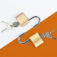 Cadenas de porte de sécurité à 3 clés en laiton pour bureau à domicile pour améliorer la sécurité des portes