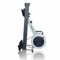 Máquina de remo comercial para gimnasio, con resistencia al aire y asiento ajustable, para entrenamiento en gimnasio y en casa, y ejercicios de empuje de cadera.