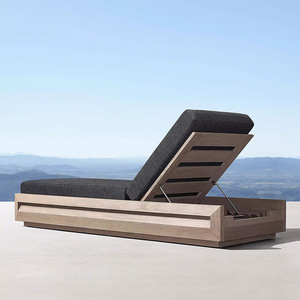 Chaise longue moderne en bois imperméable pour les cours <span class=keywords><strong>de</strong></span> loisirs en plein air Hôtels Espaces <span class=keywords><strong>de</strong></span> plein air Vue sur la mer Piscine Chaise longue pour bronzer - Product Image 4