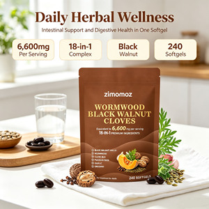 Capsules d'armoise, de noix noires et de clou de girofle : stimule le métabolisme et l'énergie |   Contient du noyer <span class=keywords><strong>noir</strong></span>, de l'<span class=keywords><strong>ail</strong></span> et de l'armoise - Product Image 2