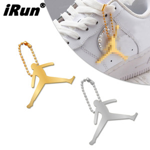 IRun – breloques de lacets en or, Logo personnalisé, chaussures suspendues, chaîne, accessoires de baskets, boucle de chaussures, serrure - Product Image 1