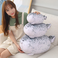 Mignon sceau de mer oreiller jouet Chubby Blob sceau en peluche oreiller en peluche coussin doux joint en peluche animaux jouets
