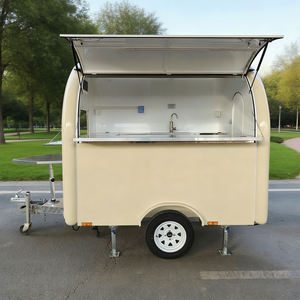 小型食品拖车出售，封闭式移动餐厅，带基本基础设施的商业街头食品拖车 - Product Image 2