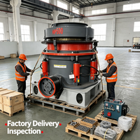 Concasseur à Cône Hydraulique Multi-Cylindres pour Concassage Moyen-Fin de Minerai, Équipement de Production d'Aggregats avec Nettoyage Automatique des Cavités