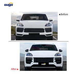 Kit carrosserie GUGO facile à installer, adapté aux <span class=keywords><strong>Porsche</strong></span> <span class=keywords><strong>Cayenne</strong></span> 9Y0.1 de 2018 à 2023, mis à niveau vers le kit carrosserie 9Y0.2 Turbo GT+SD, ajustement parfait - Product Image 2