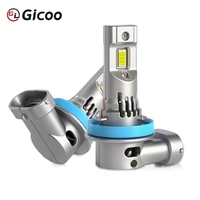 H7 H11 H4 H1 9005 9006 LED faro de coche Auto cabeza bombillas Canbus 50W 10000LM 6000K Mini tamaño con ventilador