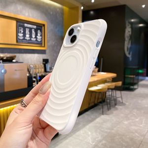 Funda Magnética de Silicona Líquida a Prueba de Golpes para <span class=keywords><strong>iPhone</strong></span> 18 17 16 Pro Max, Colores Personalizados, Anti-caídas, Diseño de Ondas de Agua - Product Image 5