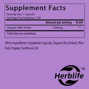 Capsules de chardon-marie biologique à vente chaude OEM/ODM pour adultes, 120 capsules végétariennes, soutien de la fonction hépatique - Product Image 2