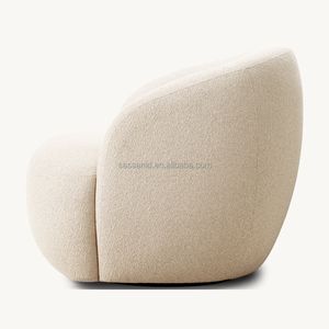 Silla giratoria de <span class=keywords><strong>Luisa</strong></span> Boucle <span class=keywords><strong>Luisa</strong></span> de rendimiento natural para sala de estar cómoda y envolvente de lujo sasánida - Product Image 3