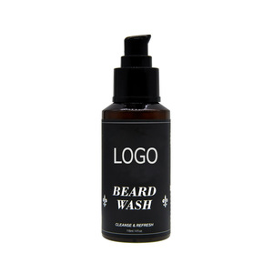 Set de lavado de barba de 60 ml, aceite herbal para barba con peine de madera para el cuidado de la barba masculina, aspecto natural, sin perfume - Product Image 3
