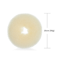Accessoires de coiffure tendance : Grand chignon en nylon pour femme, modèle de chignon en donut