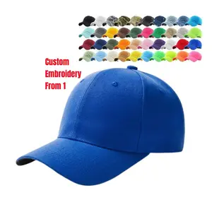 Custom Logo Baseball Caps Sport Caps Gorras De Beisbol 6 Panel Verstelbare Baseball Caps Hoed