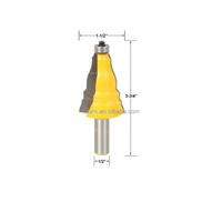 Outils de coupe pour le travail du bois TUOKE TK1108, revêtement en étain, pour fraises à profilés de portes et fenêtres en carbure