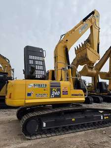 Excavatrice d'occasion de haute qualité Komatsu PC240LC 24 tonnes, modèle populaire du Japon, en bon état de fonctionnement, en stock pour le terrassement, avec certification CE. - Product Image 1