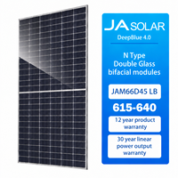 Panneaux solaires photovoltaïques monocristallins de type N JA615w JAM66D45 LB de qualité supérieure pour l'électricité domestique et les systèmes d'alimentation à domicile