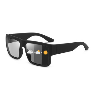 Gafas de Sol Polarizadas con Marco Cuadrado, Protección UV400, Lentes TAC con Marco de PC Negro, para Ciclismo y Deportes al Aire Libre - Product Image 1