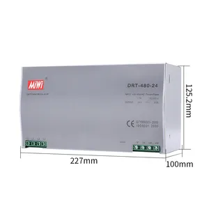 DRT-480-24 Cung Cấp Điện 24vdc Din 20a 12V 24V Din Rail Ac Để Dc Biến Áp Cung Cấp Điện