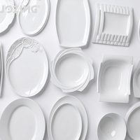 Assiettes en Céramique Blanches de Grossiste d'Usine par Ton, Services de Table en Porcelaine pour Hôtels et Restaurants