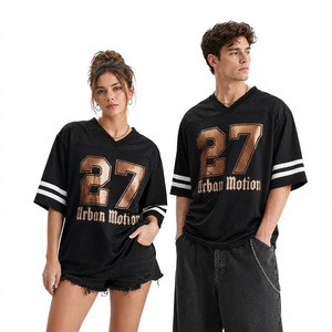 Wholesale Drop Shoulder <b>V</b> <b>Neck</b> <b>Oversized</b> <b>T</b>-<b>shirt</b> Heavy Cotton Boxy Graphic Tee Streetwear Custom Logo Private Label Men <b>T</b> <b>Shirt</b> - Product Image 1