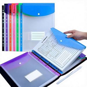 Porte-documents vertical A4 transparent à 11 compartiments 3D exclusif transfrontalier pour examens étudiants - Product Image 1