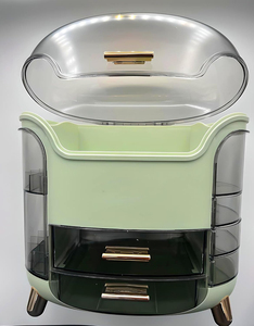 Wholesale Hot Sale Makeup Organizer for Vanity Big Capacity Dustproof Cosmetic Storage Box Jewelry Skincare Display <b>Case</b> with - Product Image 4