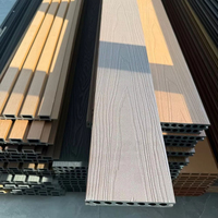 Revêtement de terrasse WPC antidérapant à installation facile, système de fixation par clic, co-extrusion, pour extérieur, vente en gros