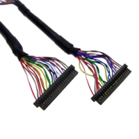 Câble d'assemblage de faisceau de câbles LVDS LED LCD avec connecteur 20 broches OEM ODM Jae Fi-s20s