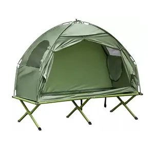 Gelir çift katlı Oxford kumaş zemin kapalı çadır yatak karyolası açık katlanır kamp çadırı