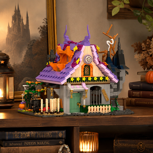 Set de Bloques de Construcción Cabaña del <span class=keywords><strong>Mago</strong></span>/<span class=keywords><strong>Casa</strong></span> de Brujas, Arquitectura de Calle de Terror para Halloween, Ladrillos de Juguete para Armar, Regalo para Niños - Product Image 6