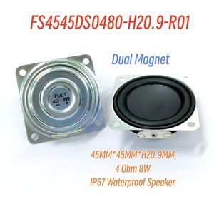 Haut-parleur multimédia à gamme complète carré 4545 de 45 mm, étanche IP67, double <span class=keywords><strong>aimant</strong></span>, 4 ohms, 8 W, avec basses améliorées à 155 Hz et trou de fixation - Product Image 2