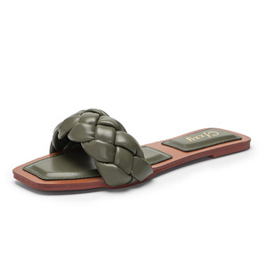 Sandalias Planas de Cuero con Nudos de Alta Calidad, Estilo Coreano, para Mujer, Elegantes y Formales, Tejidas a Mano con Goma - Product Image 6