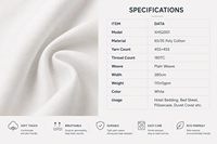 Literie d'hôtel écologique de qualité commerciale, résistante aux plis, aux taches et à l'abrasion, tissu de lit en tissage uni 180TC