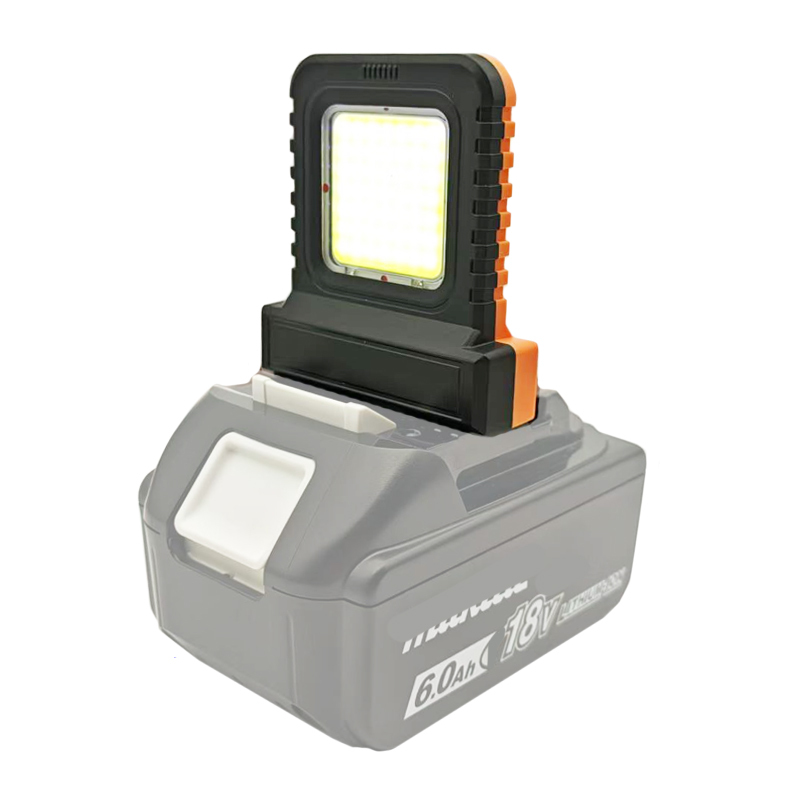 LED Work Light Power Tool Battery LED Working Light 21V High Brightness Illumination Lamp with Adjustable Plug for Mechanic Shop