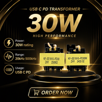 Transformateur haute fréquence EE1910, transformateur de puissance Flyback à noyau, enroulement en cuivre pour adaptateur USB PD, pilote LED