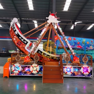 Precio de Fábrica, Mini Barco Pirata de 12 Asientos, Juego Infantil de Fibra de Vidrio para Interiores y Exteriores, SLPS-M Comercial - Product Image 3