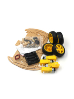 Kit Châssis de Voiture Robot Intelligente 4x4 avec Moteur à Codeur Magnétique Puissant, Simple ou Double Couche, pour Véhicule DIY