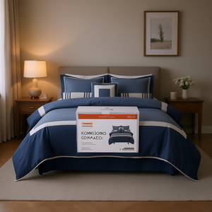 <b>Comforter</b> <b>Set</b> 7 Piece Solid Woven Technique Queen King Super King Bedroom Home Hotel Wedding - Product Image 2