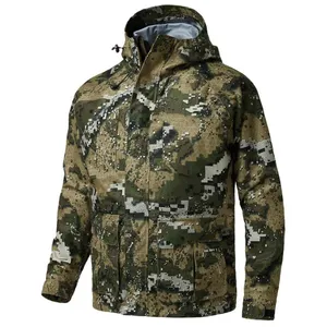 Altamente recomendado Hoodie Camping Nylon Ripstop exterior Caça Jacket Segurança Silêncio