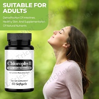 Les capsules de chlorophylle de la nature de supplément OEM aident à soutenir les fonctions de nettoyage du sang du corps et renforcent le système immunitaire
