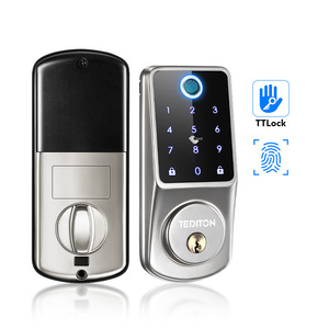 Tediton miễn phí vận chuyển thông minh lối vào ttlock tuya App vân tay Keyless điện Mã kết hợp điện tử chốt cửa khóa cửa - Product Image 1