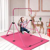 Barre d'entraînement de gymnastique pliante, barre de singe horizontale extensible pour la maison