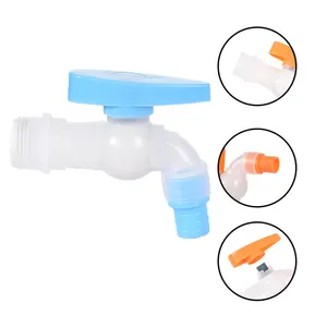 High Quality 1/2-3/4 Inches PP plastic water taps Translucent removable quick-opening bibcock