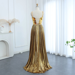 Luccicante diamante blu reale <span class=keywords><strong>abiti</strong></span> <span class=keywords><strong>da</strong></span> sera lunghi per le donne <span class=keywords><strong>da</strong></span> <span class=keywords><strong>sposa</strong></span> elegante <span class=keywords><strong>argento</strong></span> oro formale <span class=keywords><strong>abiti</strong></span> <span class=keywords><strong>da</strong></span> festa SZ064-1 - Product Image 3