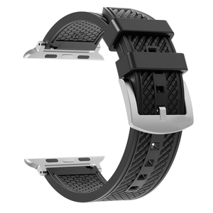 Bracelet de montre à dégagement rapide 20mm 22mm pour Apple Watch Samsung Garmin <span class=keywords><strong>Huawei</strong></span> Bracelet en caoutchouc fluoré souple Hypoallergénique <span class=keywords><strong>Installation</strong></span> facile - Product Image 4